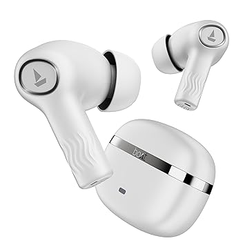 boAt Nirvana Ion, 120HRS Battery, Crystal Bionic Sound w/Dual EQ Modes, 4Mics ENx, App Support, Low Latency, IPX4, v.5.2 Bluetooth TWS in Ear Earbuds Wireless Earphones with mic (Ivory White) - image, photos