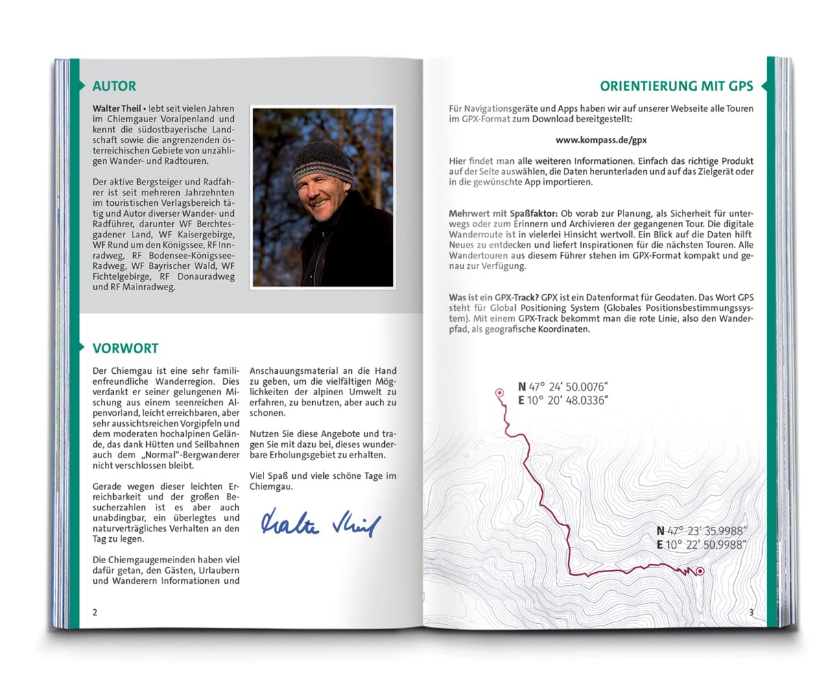 KOMPASS Wanderführer Chiemgauer Alpen, 65 Touren mit Extra-Tourenkarte: GPS-Daten zum Download