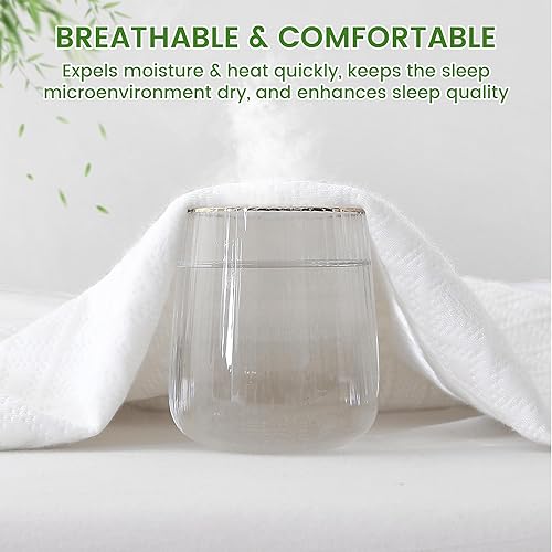 Miniatura 5 de KUUP 100% Waterproof California King Mattress Protector- Hypoallergenic Odor-Free Bamboo Rayon, Breathable Cooling 3D Air Noiseless Mattress Cover