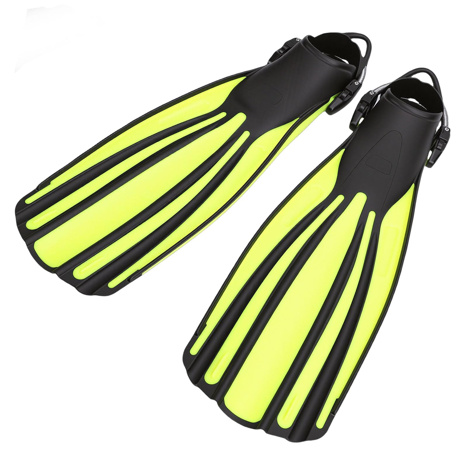 Annadue Aletas de Buceo Ajustables, Aletas Largas de Buceo TPR, de Snorkel para Natación Hombres Mujeres con Correas de Aleta, de Equipo de Snorkel