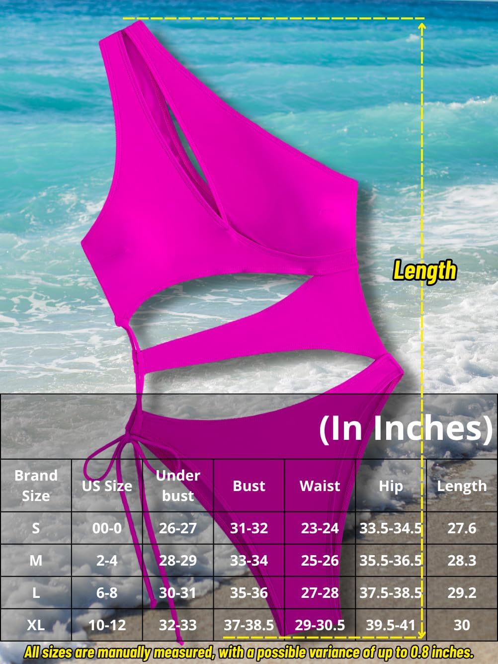 Sexy One Piece Swimsuit for Women,Cut Out Keyhole High Cut Cheeky Monokini,Pool Party Beach Wear Vacation - Image 5