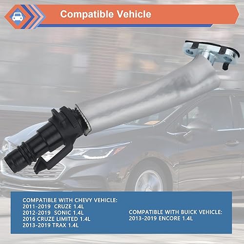 Miniatura 3 de ZONFANT Tubo de retorno de aceite del turbocompresor compatible con Chevy Buick Vehicle Cruze Sonic Trax Encore 1.4L, línea de retorno de aceite del