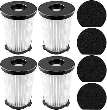 4 filtros y 4 esponjas para Aspiradora Cecotec Conga Thunderbrush 520 550 560 e Handyforce 2761 27590
