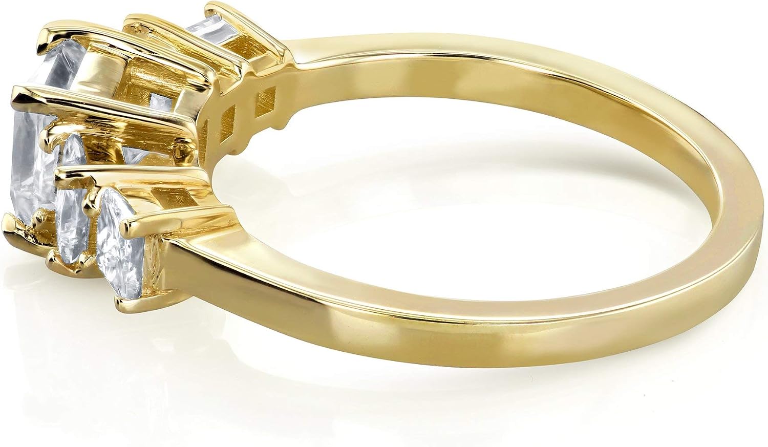 EGL Certified 14k Yellow Gold 1 7/8ct TDW Five Stone Diamond Engagement Ring