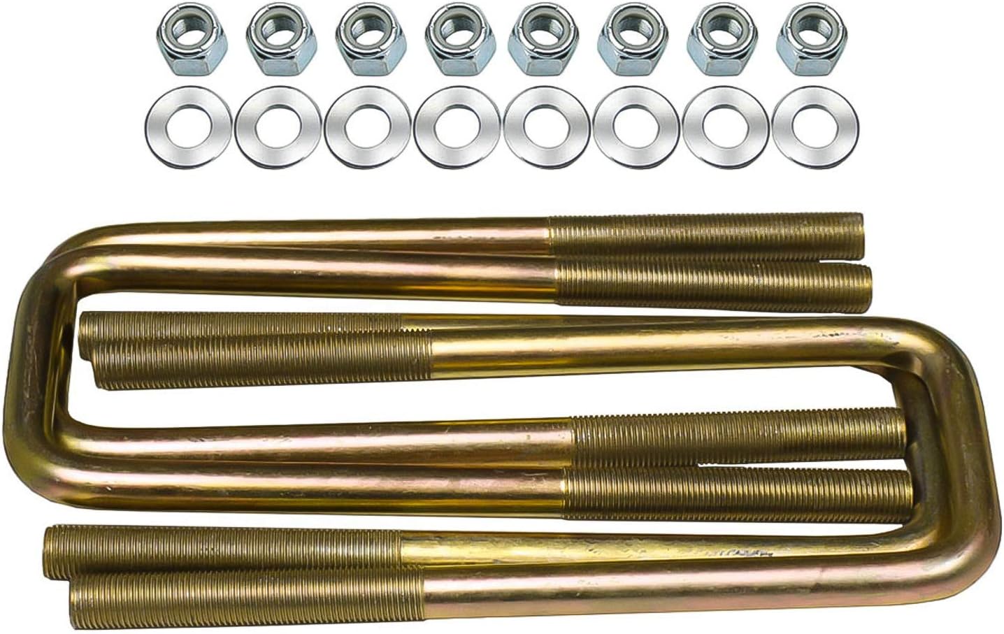 4" Rear Lift Kit 2004 to 2024 compatible with model Nissan Titan 2WD 4X4 Blocks with U Bolts