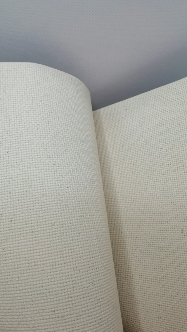 Image of 59 inch x one Yard 18 Ct Counted Cotton Aida Cloth Cross Stitch Fabric (Natural Oatmeal)