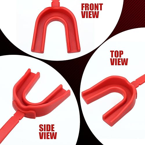 Miniatura 9 de Protector bucal con correa, 40 unidades, para fútbol, con correa, para boxeo, deportes, para adultos, para baloncesto, lacrosse, hockey, lucha libre