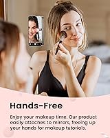 Vista 5 de amBand Soporte magnético de teléfono con succión para carcasa MagSafe, silicona transparente Octo Cup Buddy Soporte de agarre adhesivo para iPhone