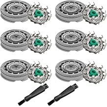 SH60 Replacement Shaver Heads Compatible with Philips Norelco Series 6000 | Replacement Blades Compatible with Philips Electric Shaving Series 6000