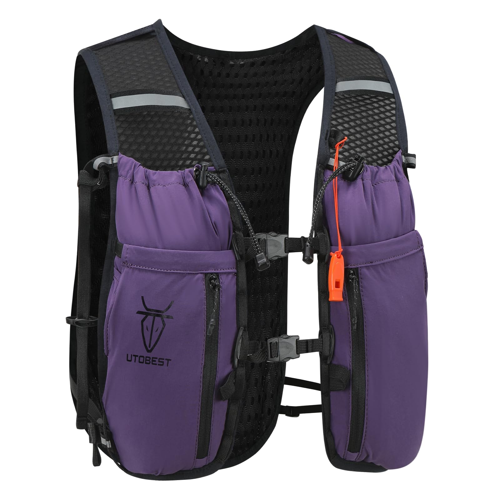 UTOBEST Running Vest Running Backpacks Lightweight Hydration Pack 10L, Purple, SM (only vest)