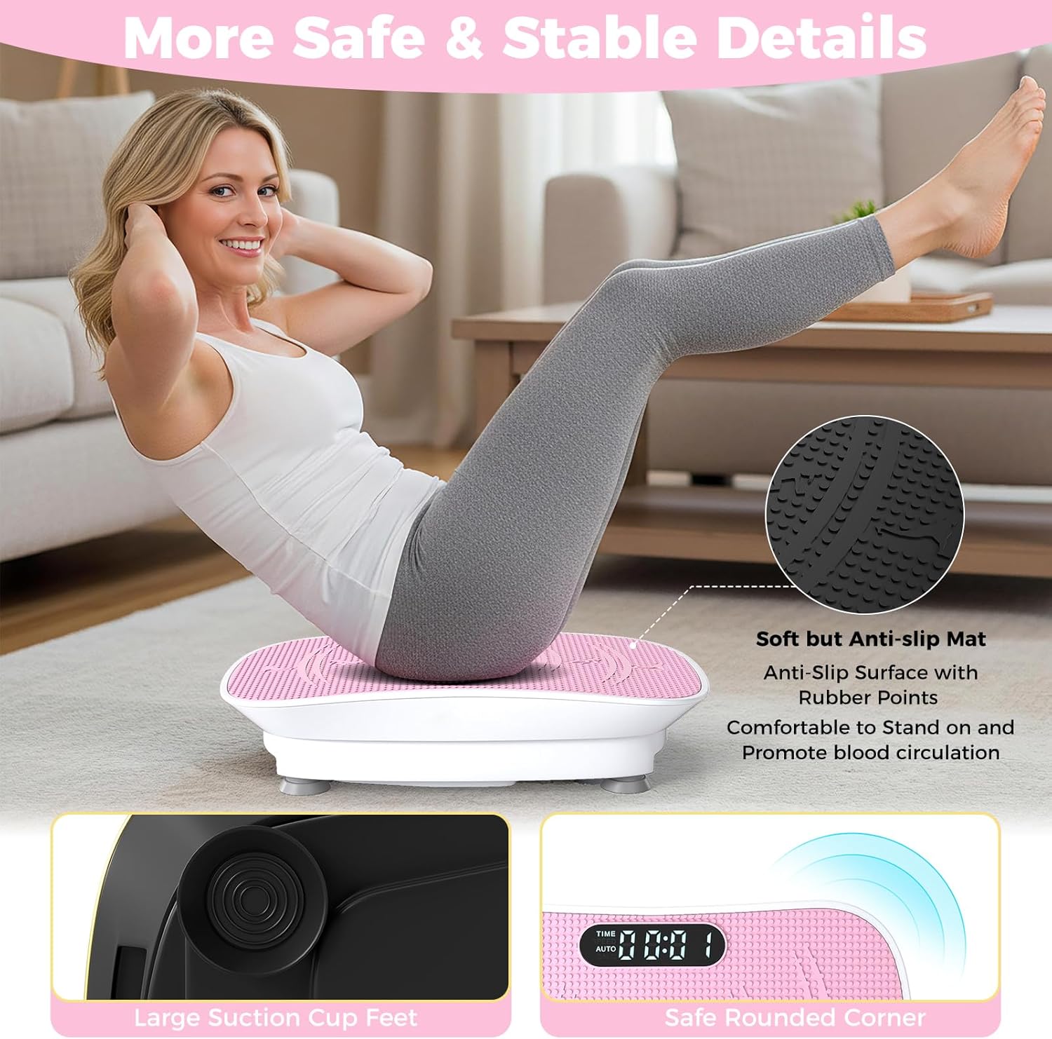 GYMAX Vibration Plate Exercise Machine-10 Level Intensity, LED Display & Remote Control, Body Vibrating Plates Stand Shaking Platform Fat Burning Machine