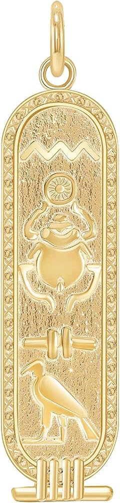 Amazon.co.jp: Takar 14Kソリッドゴールドペンダント エジプト