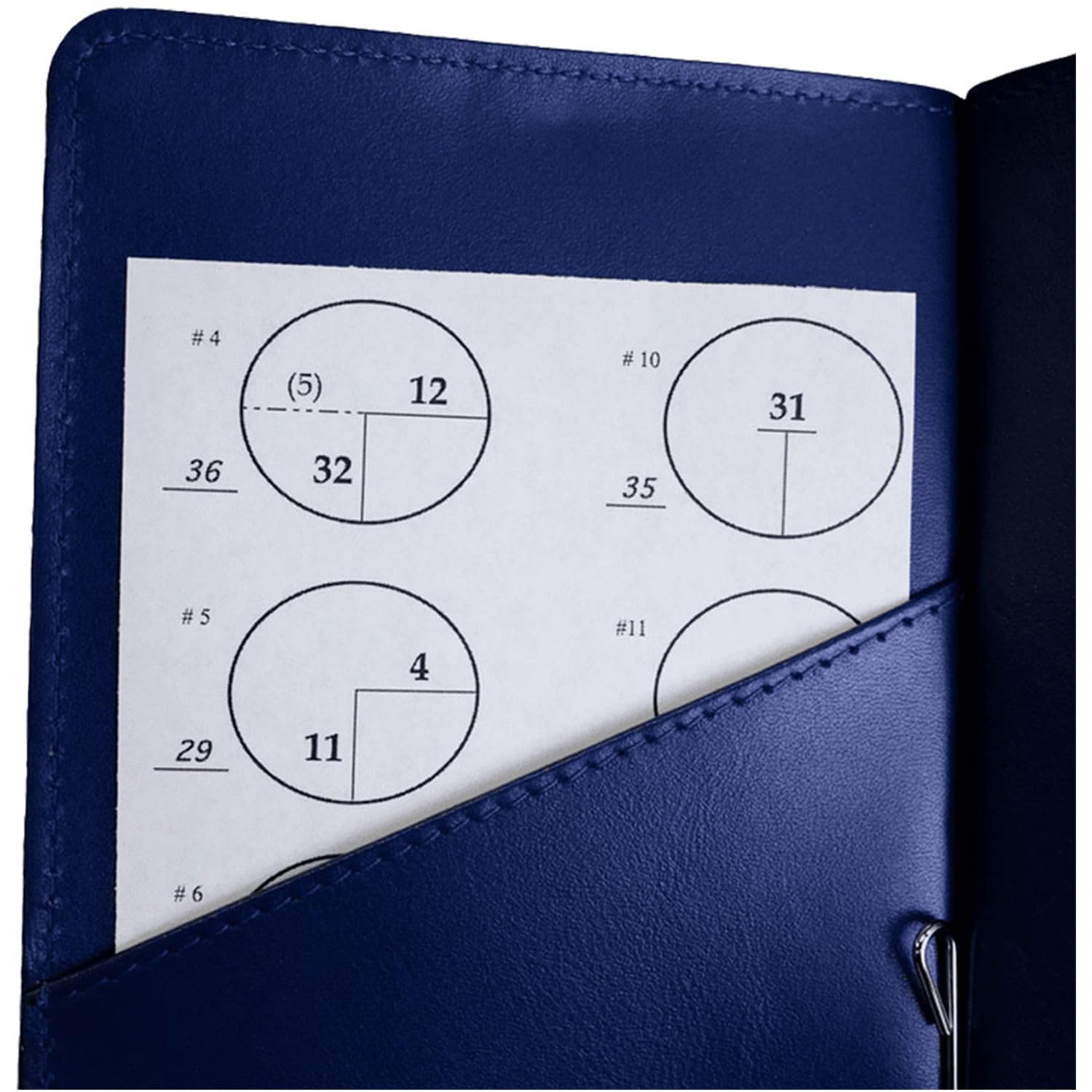 Callaway - Soporte para Tarjetas de puntuación de Piel Plegable