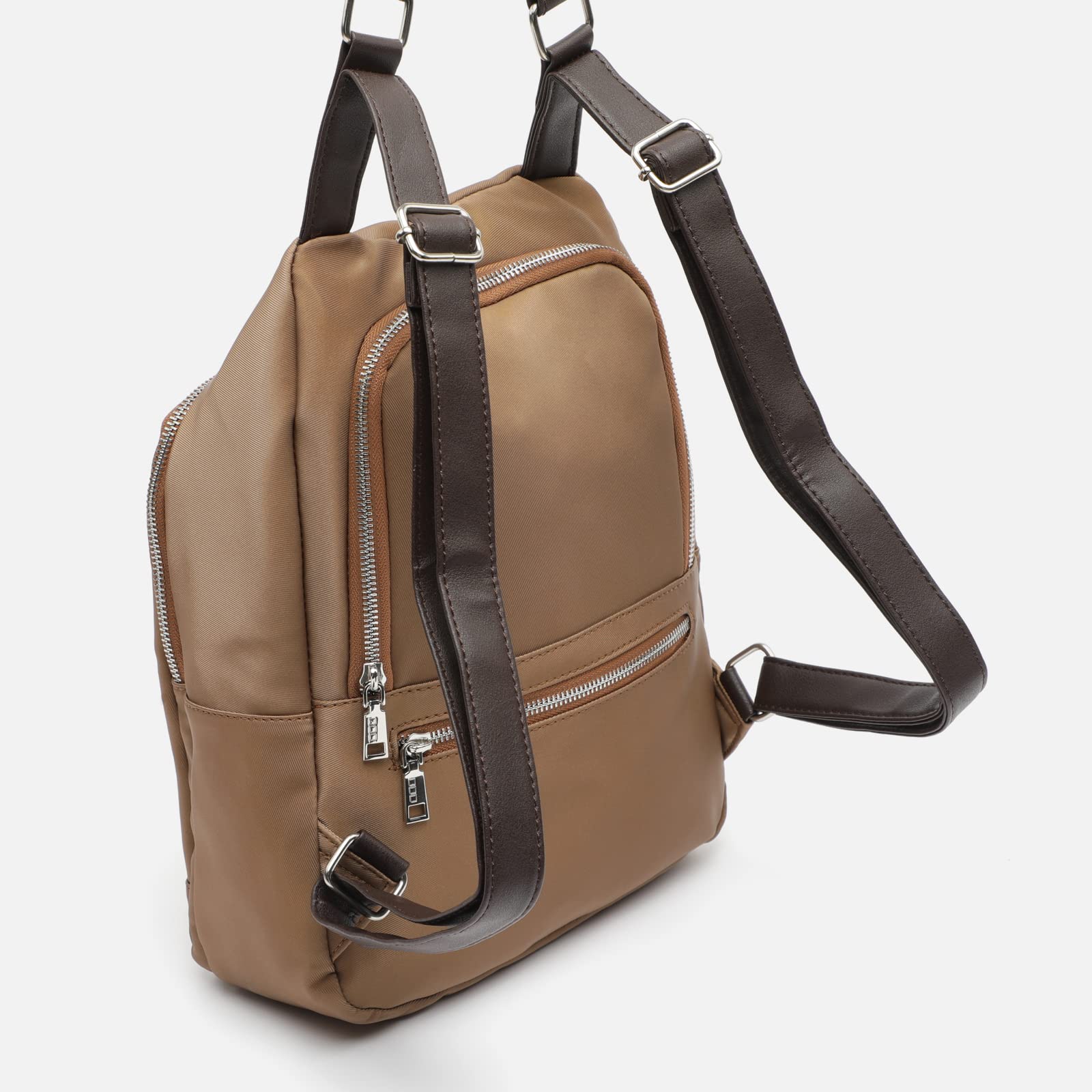 MISAKO Nova mochila antirrobo de nylon Mujer - Nova Camel 35 X 26 X 9 cm