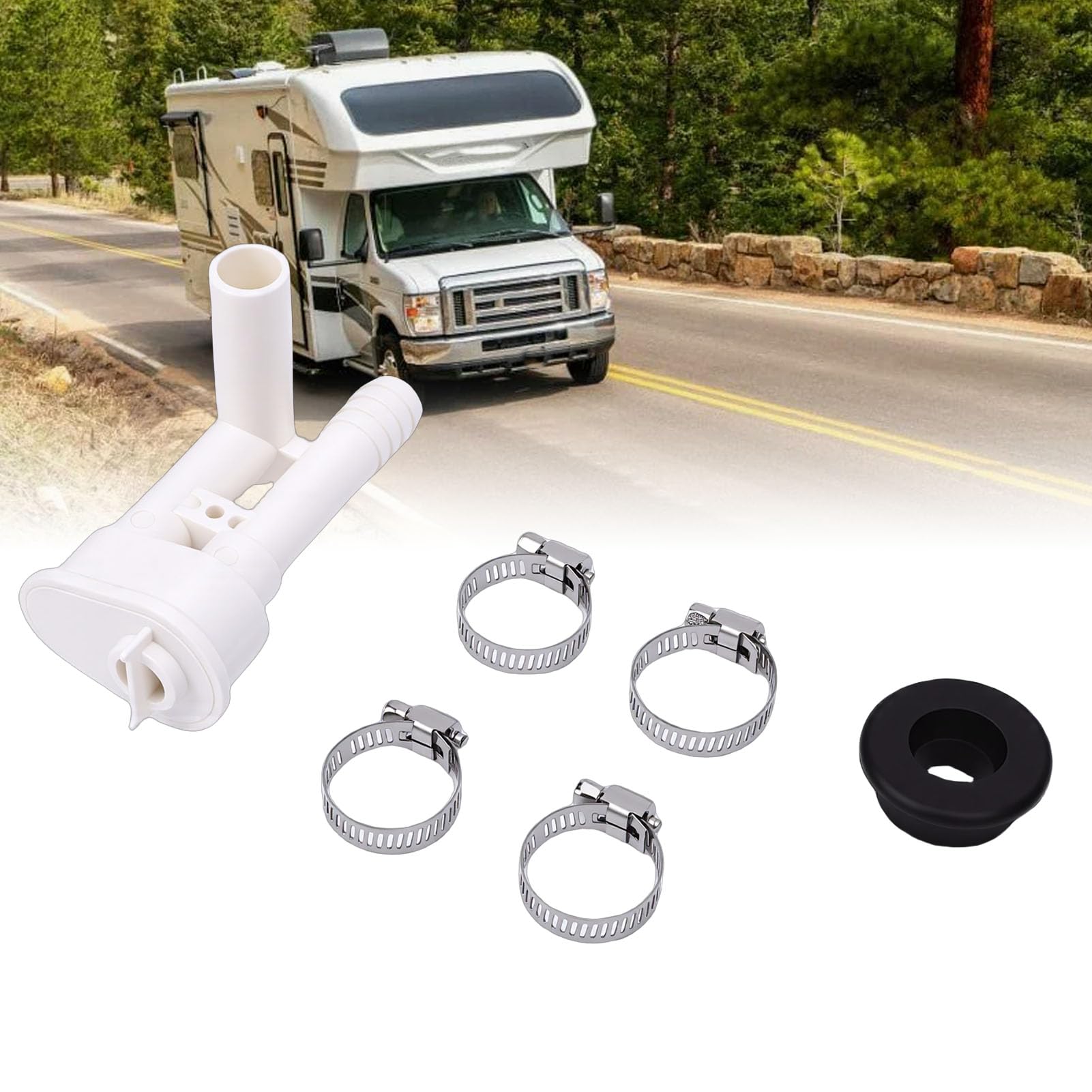 Tnfeeon Kit Interruttore Sottovuoto per WC Sealand VacuFlush, 385316906 La Sostituzione Previene Il Riflusso dell'Acqua e Gli Odori, Adatto al Modello di Spruzzatore Non Manuale