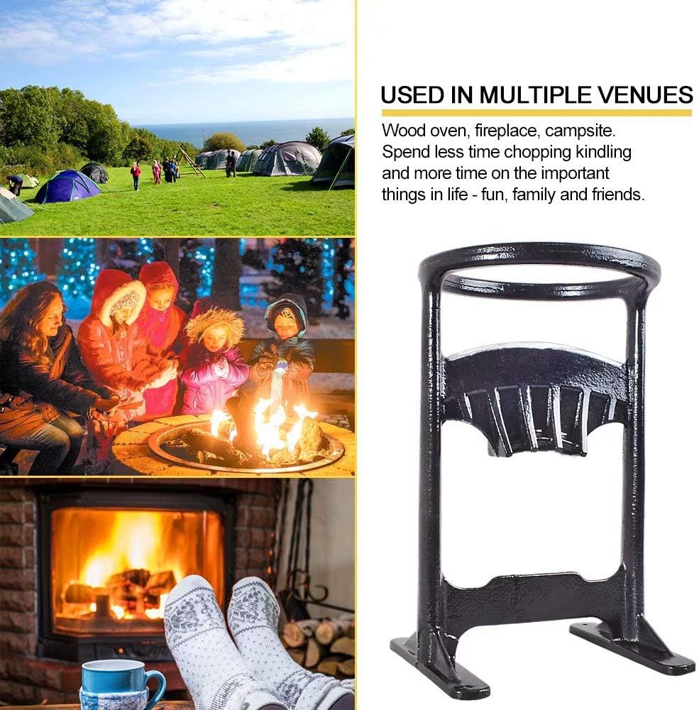 Bеѕt Rеvіеw Mucool Firewood Kindling Splitter Racker, Mighty Hand Cutter Wood Log Cracker Splitter for Campsite Home