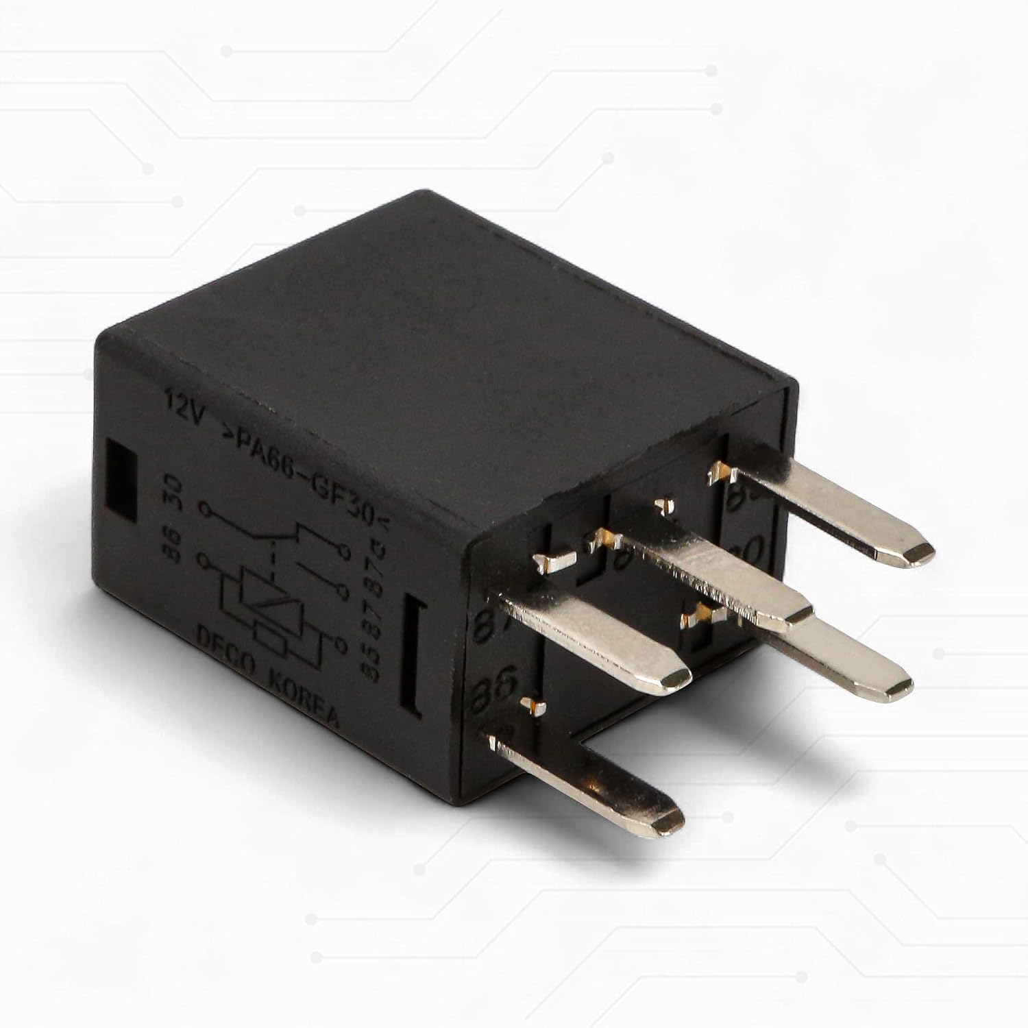 30 Amp Relay, Part Number 278003828, Compatible with Sea-Doo Spark Watercraft, Replacement for Starter and Main 5-Pin Harness, Fits Part Number 278002822.