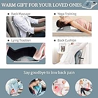 Vista 7 de Camilla de espalda para aliviar el dolor de espalda baja, tablero de apoyo lumbar regulado inflable, galleta ergonómica de espalda con puntos