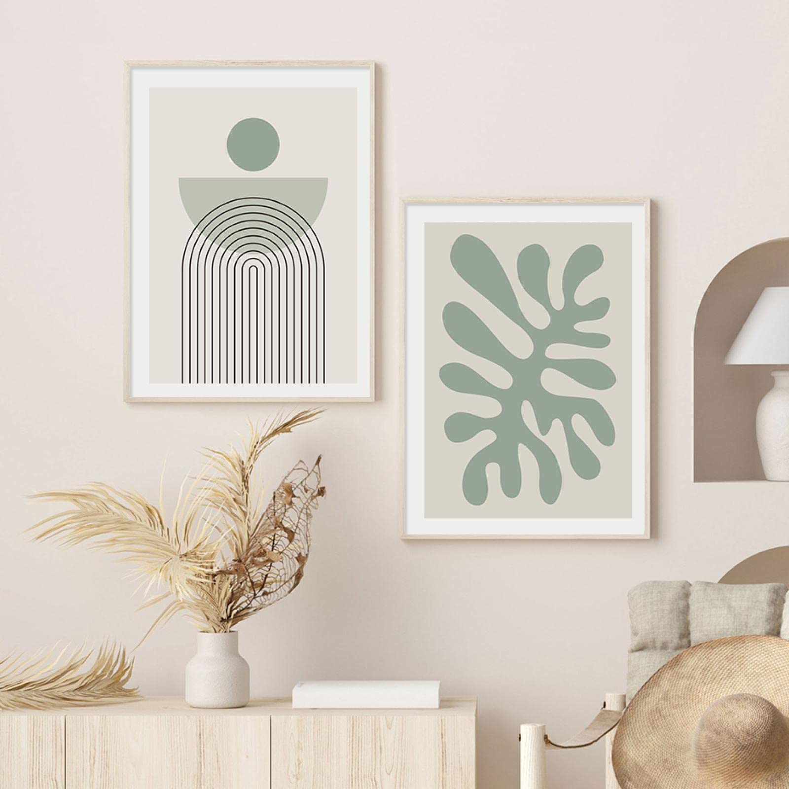Affiche minimaliste decoration murale grand format vert - 8