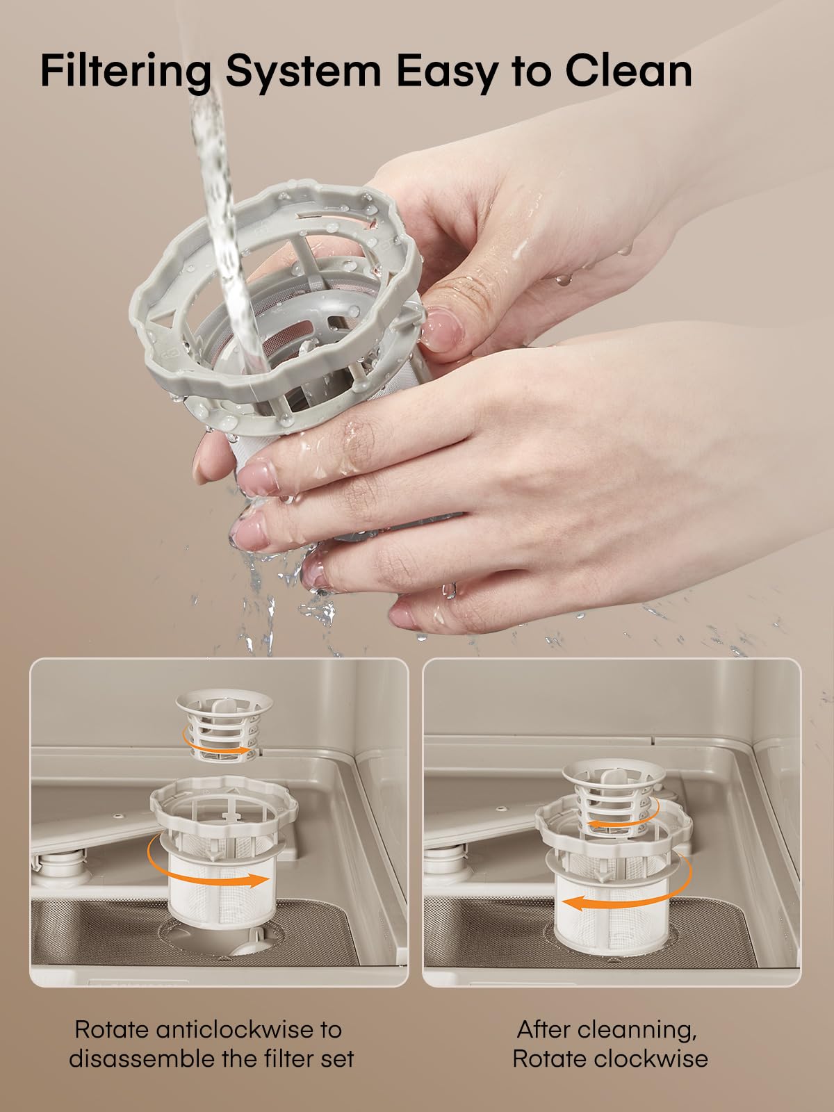 Mini zmywarka stołowa, 5L zbiornik wodny – brak konieczności podłączenia do źródła. Opóźniony start, 6 programów, wyświetlacz LED. Do kuchni, campera, namiotu