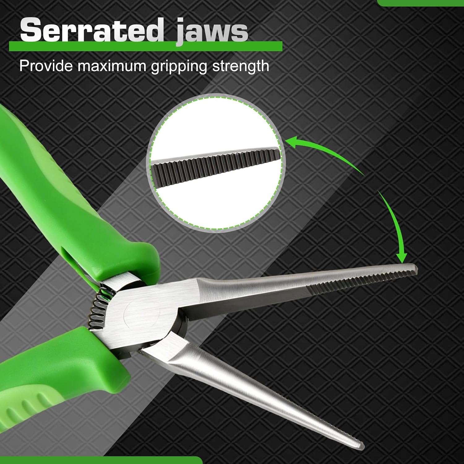 Mini Needle Nose Pliers Thin Serrated Jaw Small Long Nose Pliers Micro Precision Wire Looping Fine Chain Plier Professional Jewelry Making Tool Beading Hobby Craft Supplies image 3