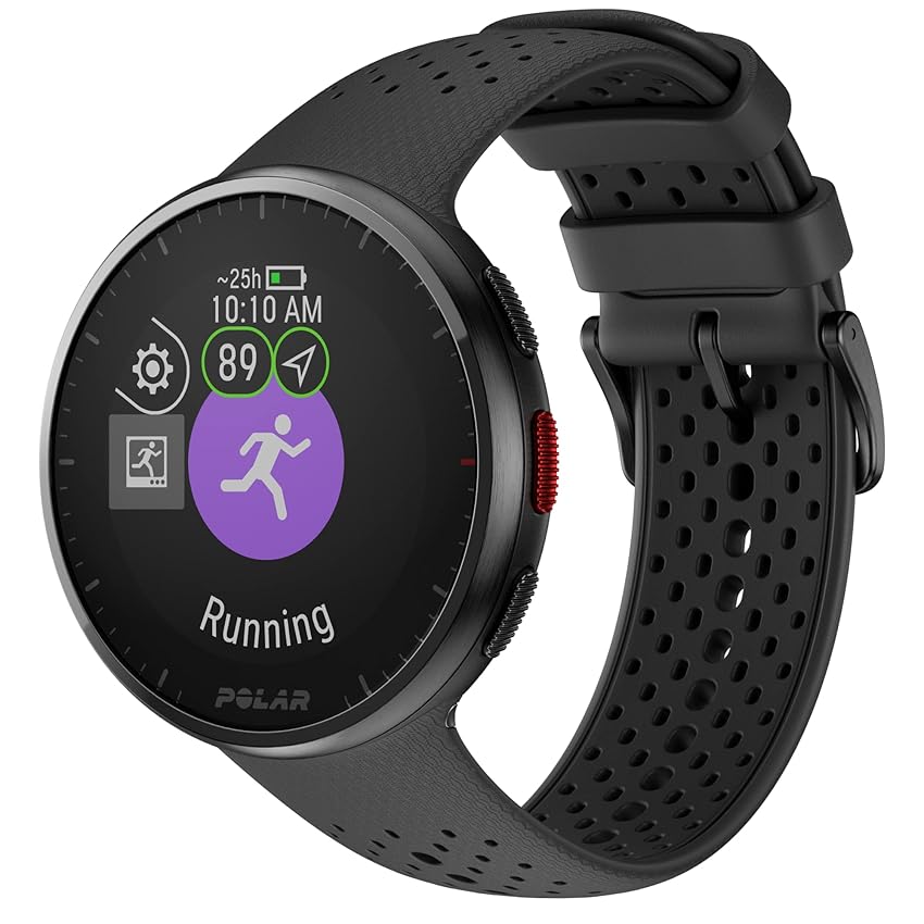 Immagine del prodotto Polar Pacer Pro - Running watch con GPS - Leggero con pulsanti antiscivolo - Programma di allenamento e recupero - Cardiofrequenzimetro - Display ad alto contrasto - Controlli musica, Grigio-Nero