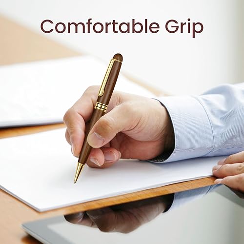 Miniatura 4 de Cambond - Bolígrafos de bola con lápiz de madera - Juego de bolígrafos elegantes con caja de regalo, regalo de Navidad, bonito juego de bolígrafos