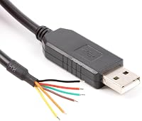 usangreen USB-TTL Soros Átalakító Kábel 5V - 1,8m Színkódolt Vezetékvégekkel - FT232R Chip - Windows/Mac/Linux Kompatibilis - TTL-232R-5V-WE 1