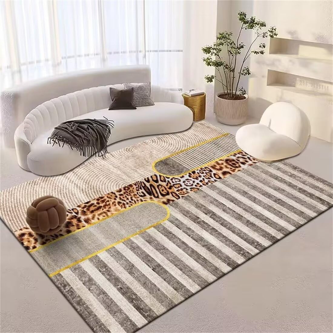 Descente de lit chambre grise moderne de haute densité en format 50x70