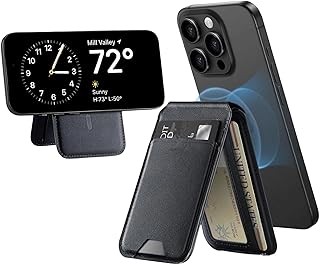 East Leaf magsafe対応 カードケース スマホスタンド 3枚収納 iphone 15/14/13/12対応