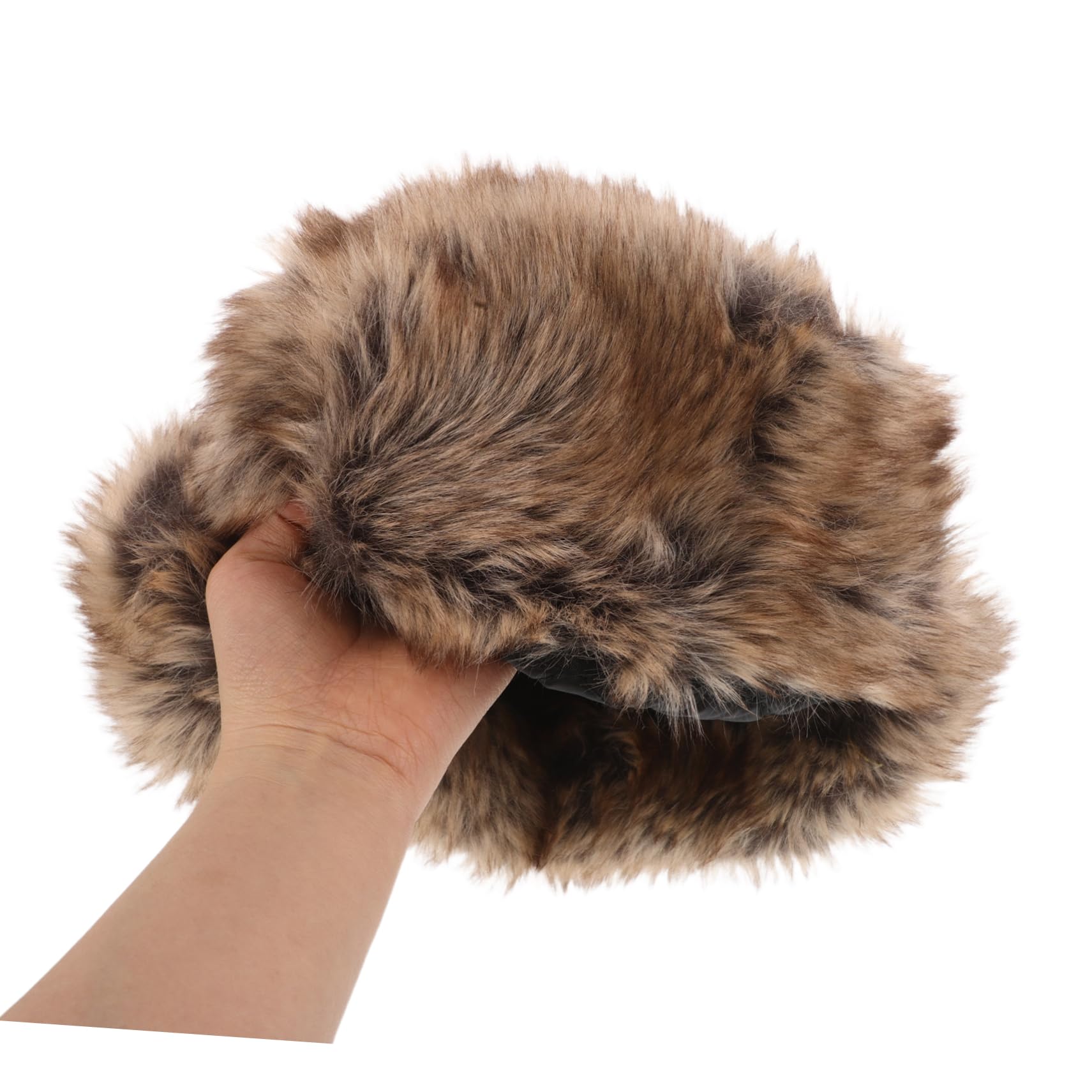 OUNONA Gorro De Piel Sintética De Invierno con Orejeras para Hombres Mayores, Estilo Ruso, Cálido, Y Acogedor, para Actividades Al Aire Libre, Viajes Y Deportes.