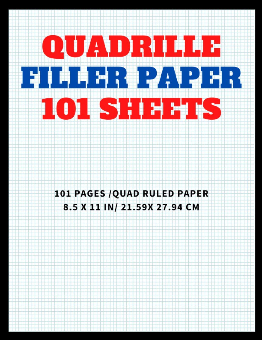 Papier quad ruled 101 sheets grand format pour réussir vos graphiques