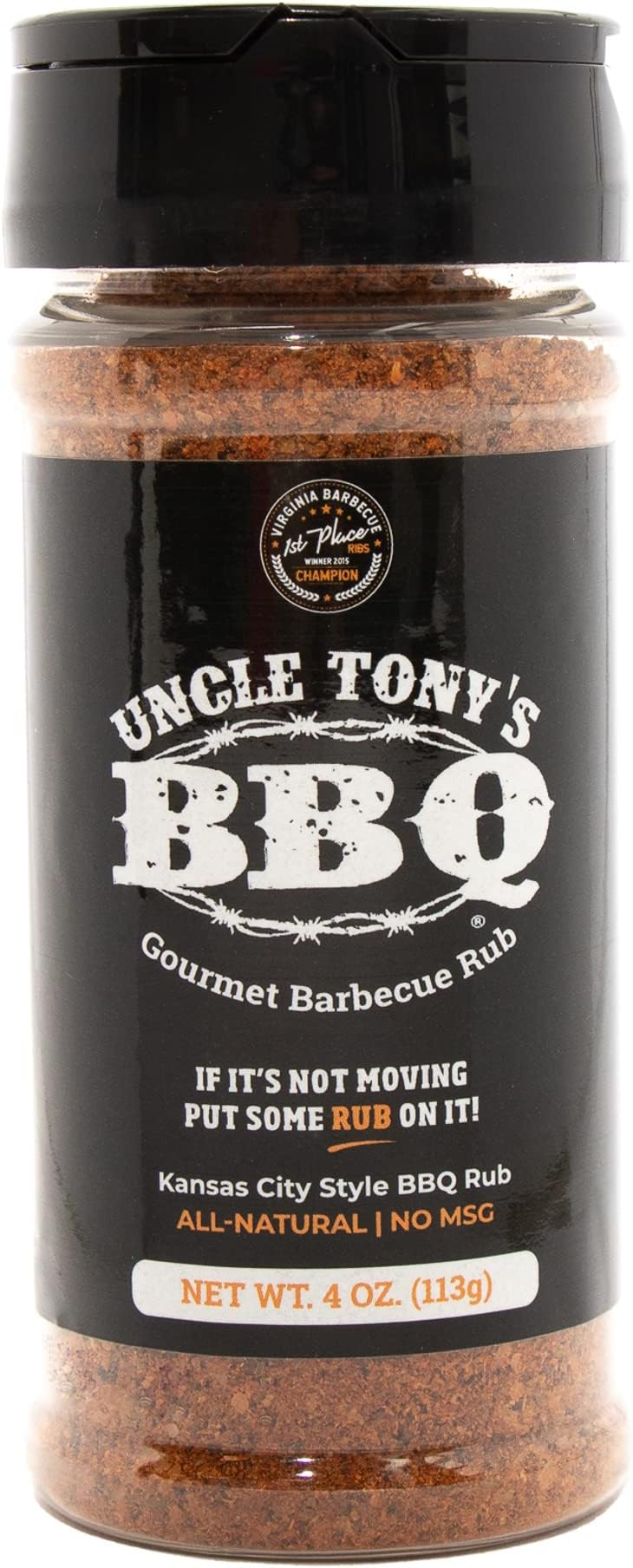 Uncle Tony's BBQ Gourmet Barbecue Rub if It’s Not Moving
