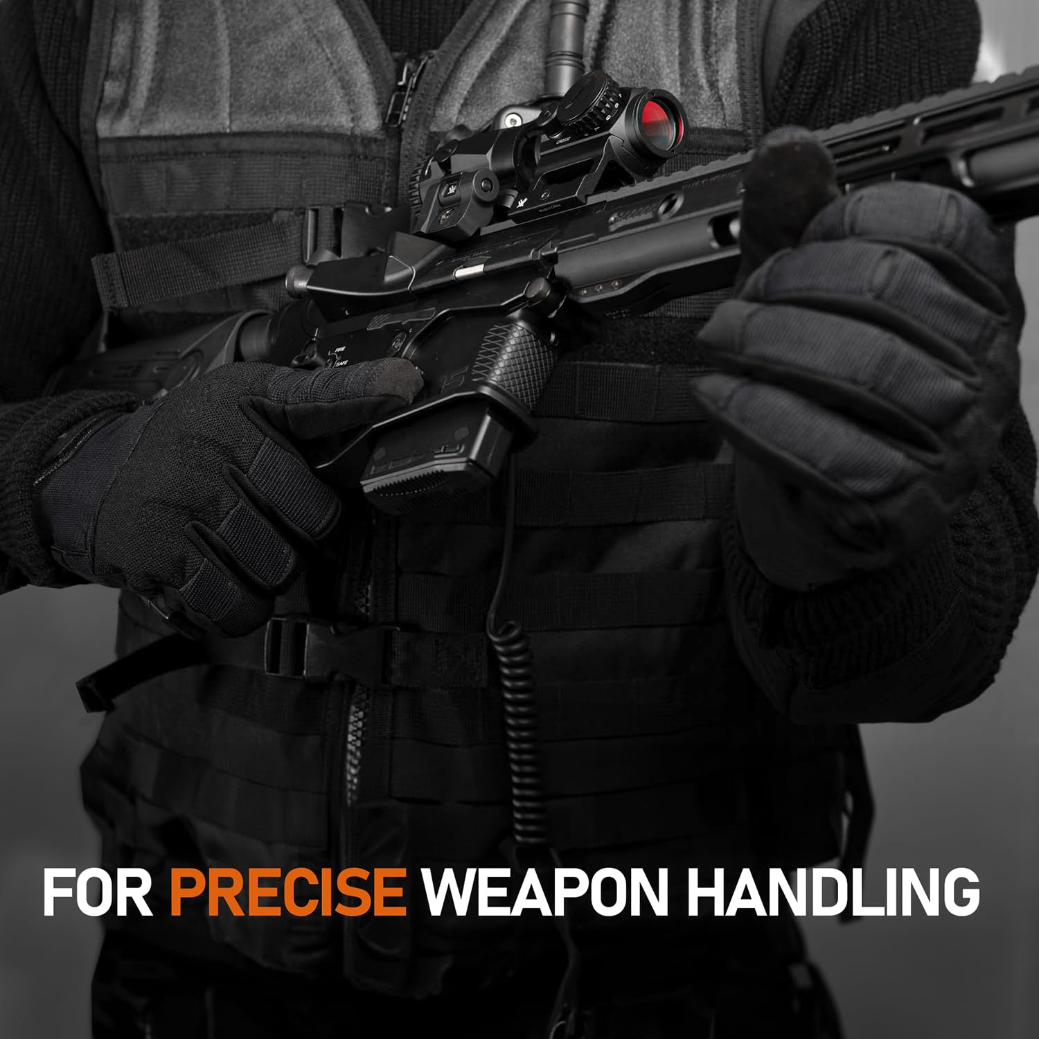 ACE Schakal Guanti da esterno - Guanti tattici per Airsoft, Paintball e sport di tiro - Con funzionalità touchscreen - S a XXL - 4