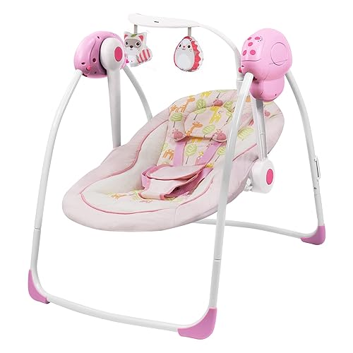 Comodidad columpio portátil, cómoda mecedora para bebé con música relajante, plegable, diseño biónico, descansa tranquilamente (25103)