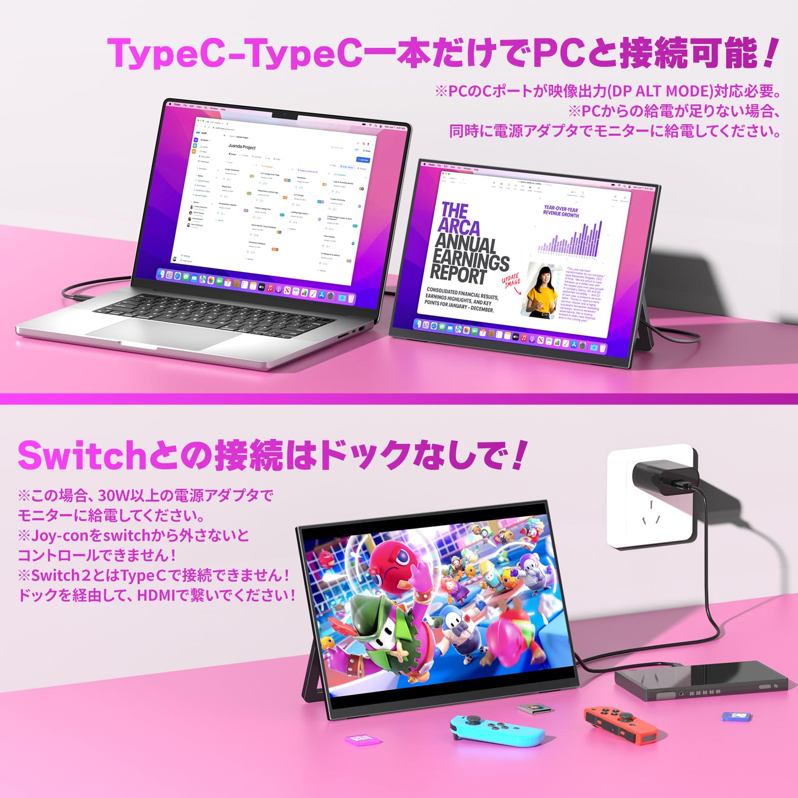Amazon.co.jp: kksmart モバイルモニター 13.3インチ 4K(3840*2400) 超