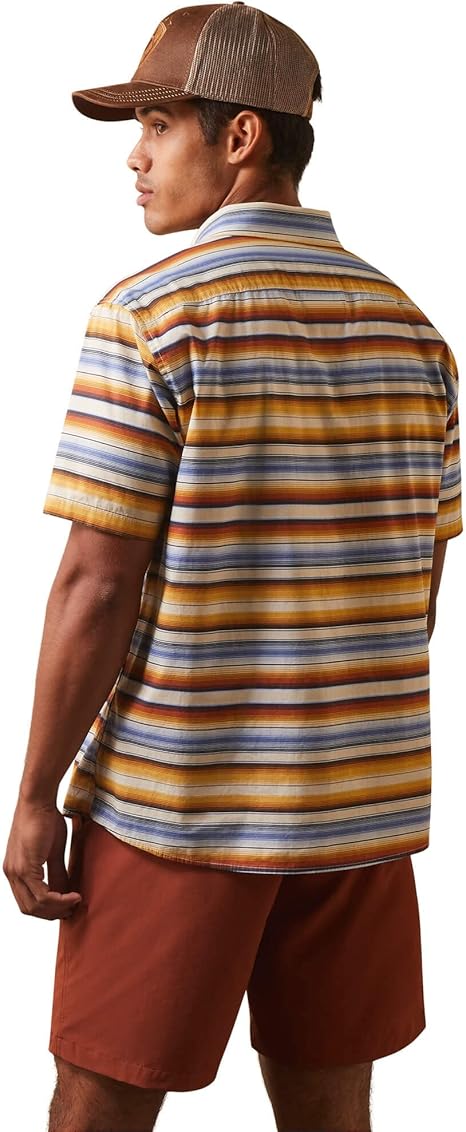 T-shirt Femme Ariat – Jaune, Logo Serape – Taille 2XL – Manches 3/4, Col Rond