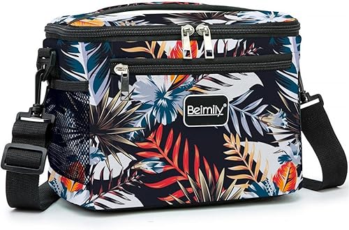 BEIMILY - Lonchera para mujereshombres, lonchera reutilizable, pequeña bolsa de almuerzo con lado suave, bolsa enfriadora a prueba de fugas para