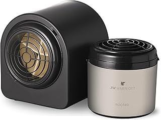 JW Marriott Rooted Home Scent Diffuser with Cartridge - Aromatherapy Home Fragrance - Sycamore, Sage, Cedarwood, Sweet Tonka Bean and Amber - Signature Hotels Aroma - Rooted Fragrance