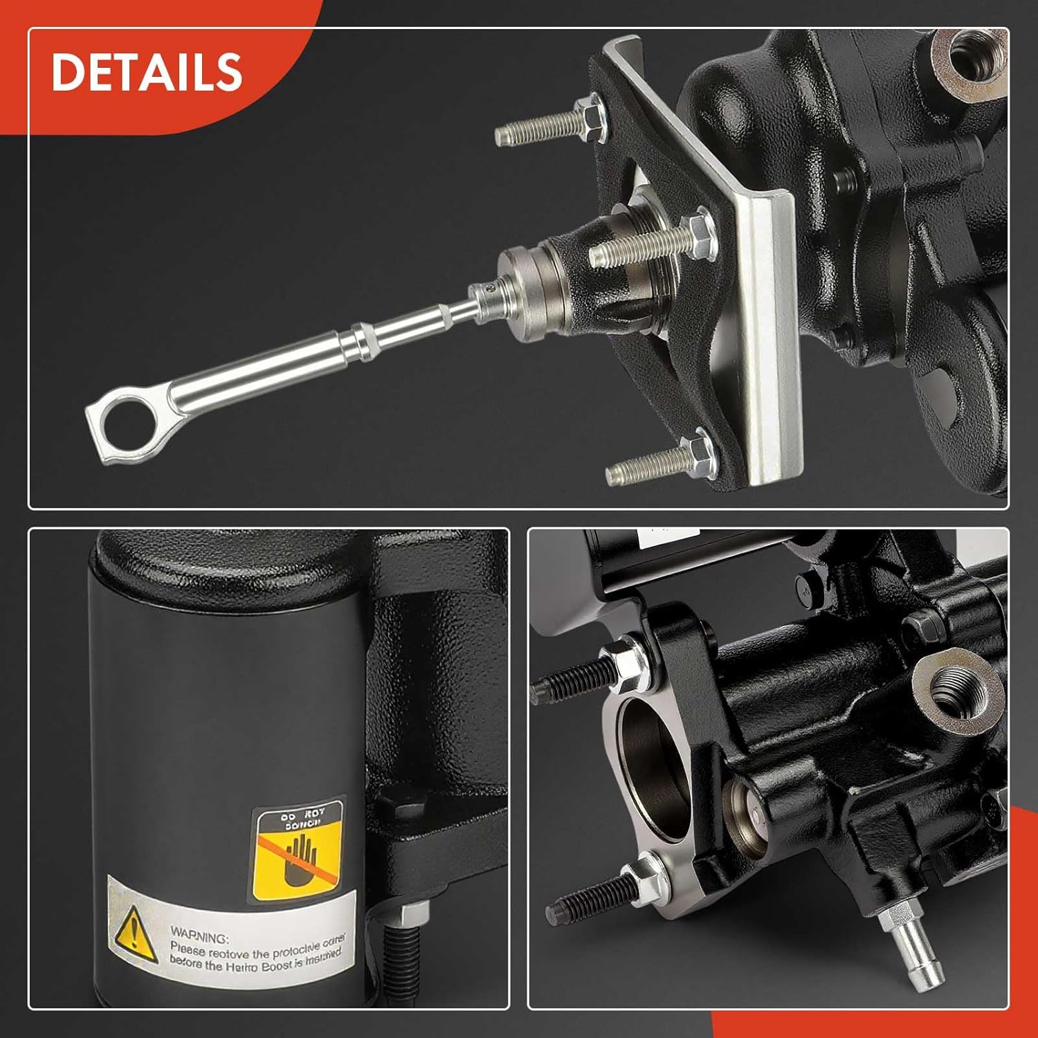 A-Premium Hydraulic Power Brake Booster Compatible with Ford F-250 F-350 F-450 F-550 Super Duty 2005-2010, Without Master Cylinder