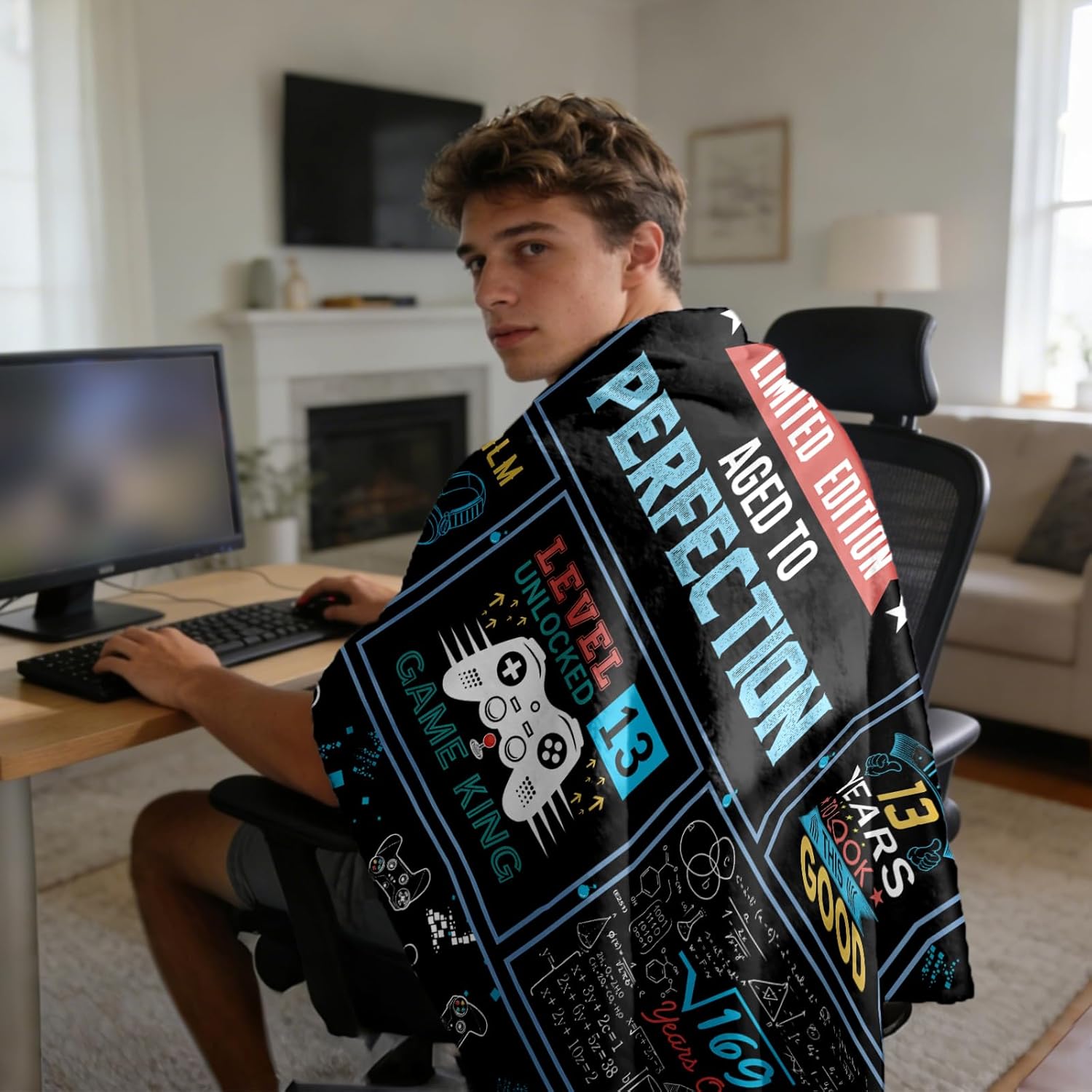 13th Birthday Gifts for Boy, Birthday Gifts for 13 Year Old Boys Blanket 60"X50", 13 Year Old Boy Gifts, 13th Birthday Decorations for Boys Gift Ideas for Son Brother Grandson - Image 2