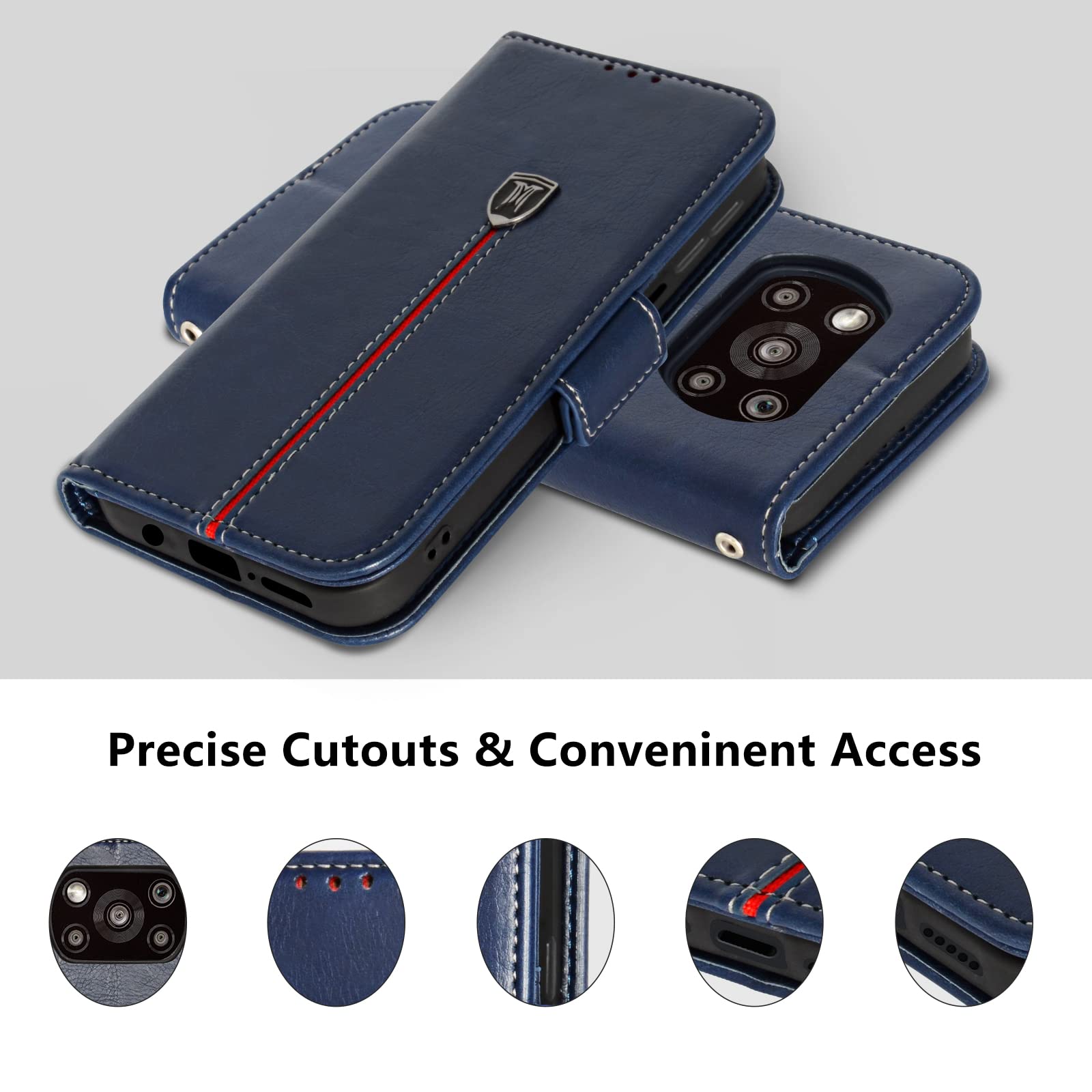 Poco X3 Nfc Cover GOKEN Cover Per Xiaomi Poco X3 PRO/Poco X3 NFC [Non Con Vetro Temperato ], Custodia Protezione Completa A 360°, TPU Silicone Bumper PC Trasparente Retro Rigido, Azzurro Custodia