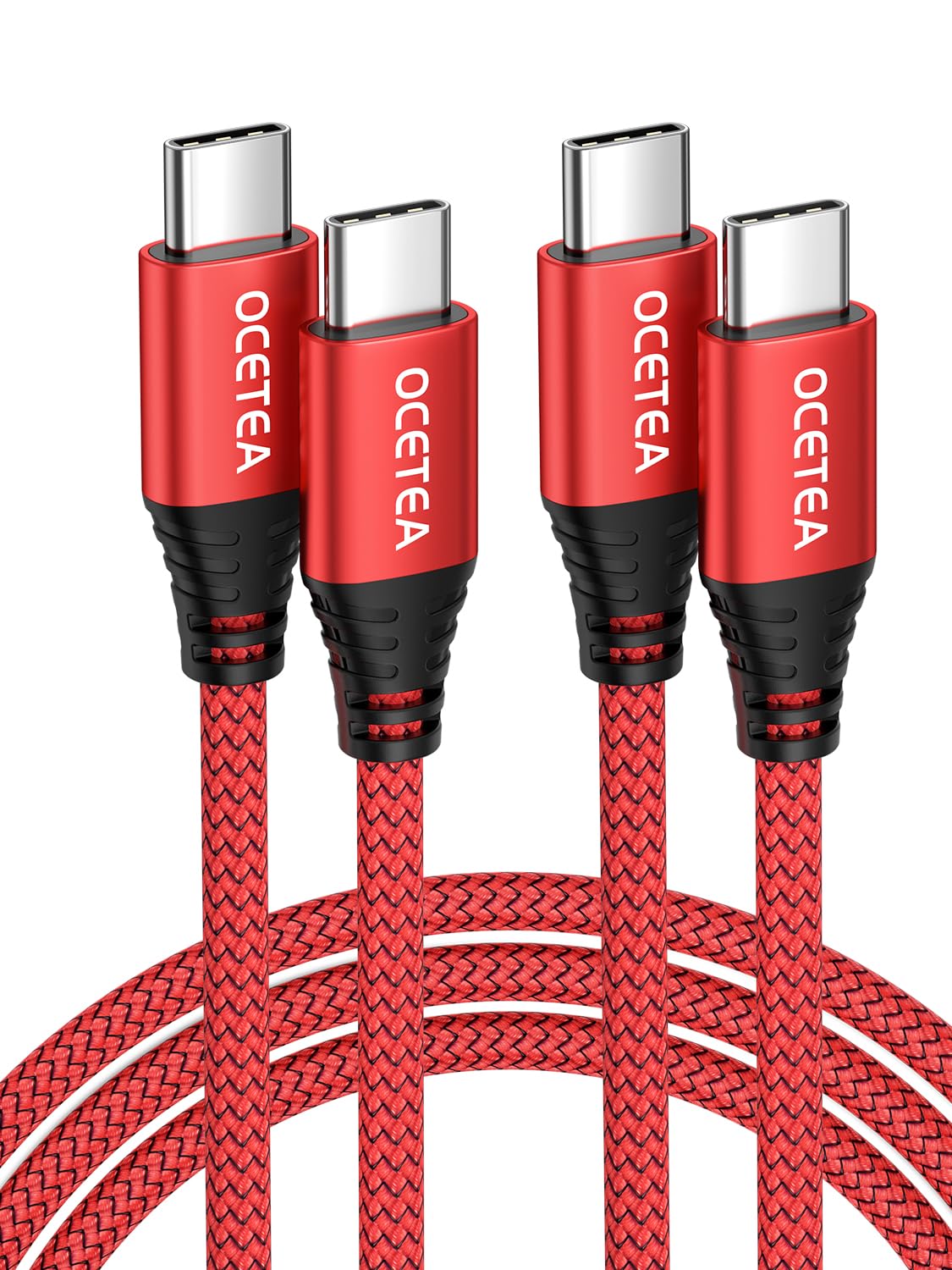 Amazon.co.jp: 【2m/2本セット】Ocetea USB C ケーブル PD対応 60W 