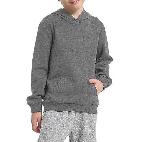 Cotton Kids Hoodie Light Weight Sweatshirt (Thin) with Pockets Long