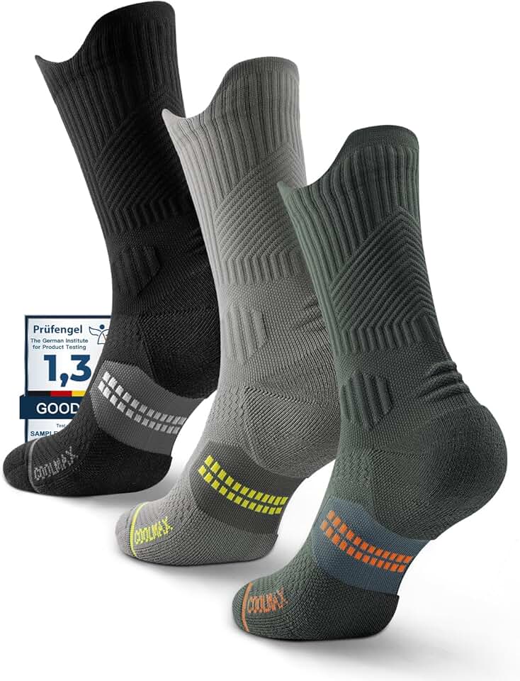 Juclise Compression Crew Running Socks