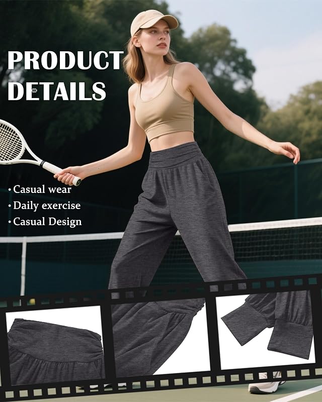 Locoowai 2 Pack Women's Yoga Sweatpants with Pockets 2Color S image 5
