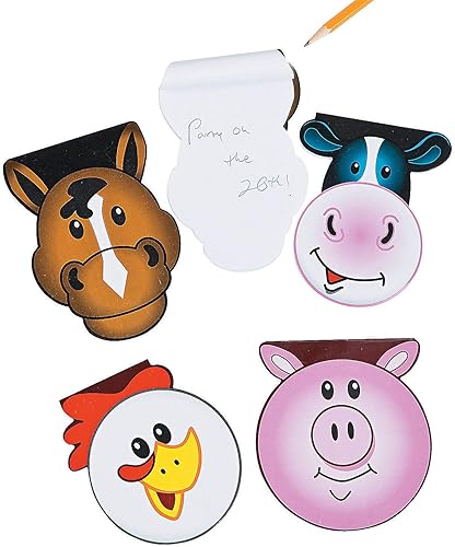 Farm Party Notepads - 12 ct