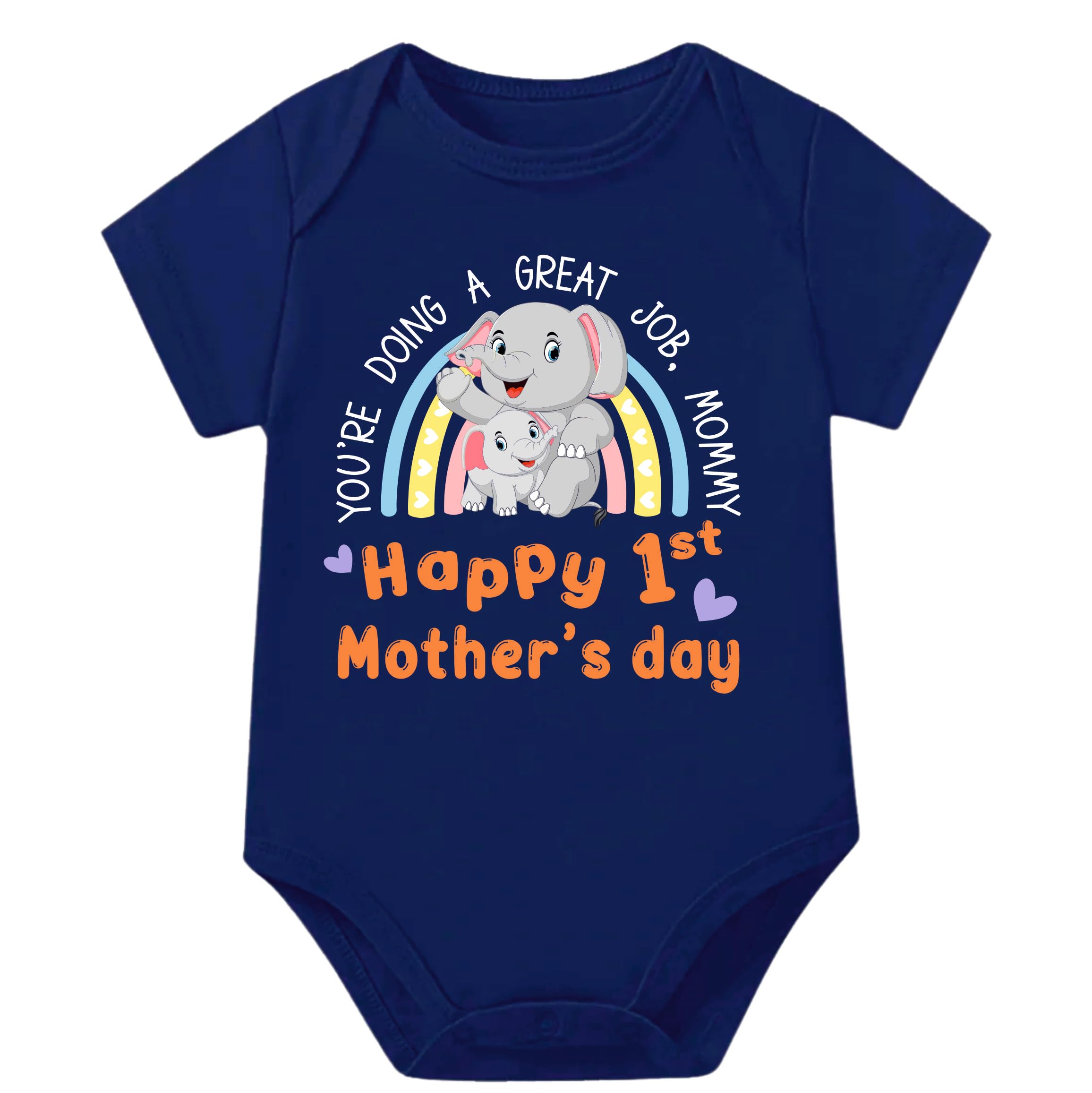 Lillypupp Happy First Mother'S Day Newborn Baby Clothes For Boy Girl.Baby Romper For Mothers Day Gift For New Mother Mom Mommy