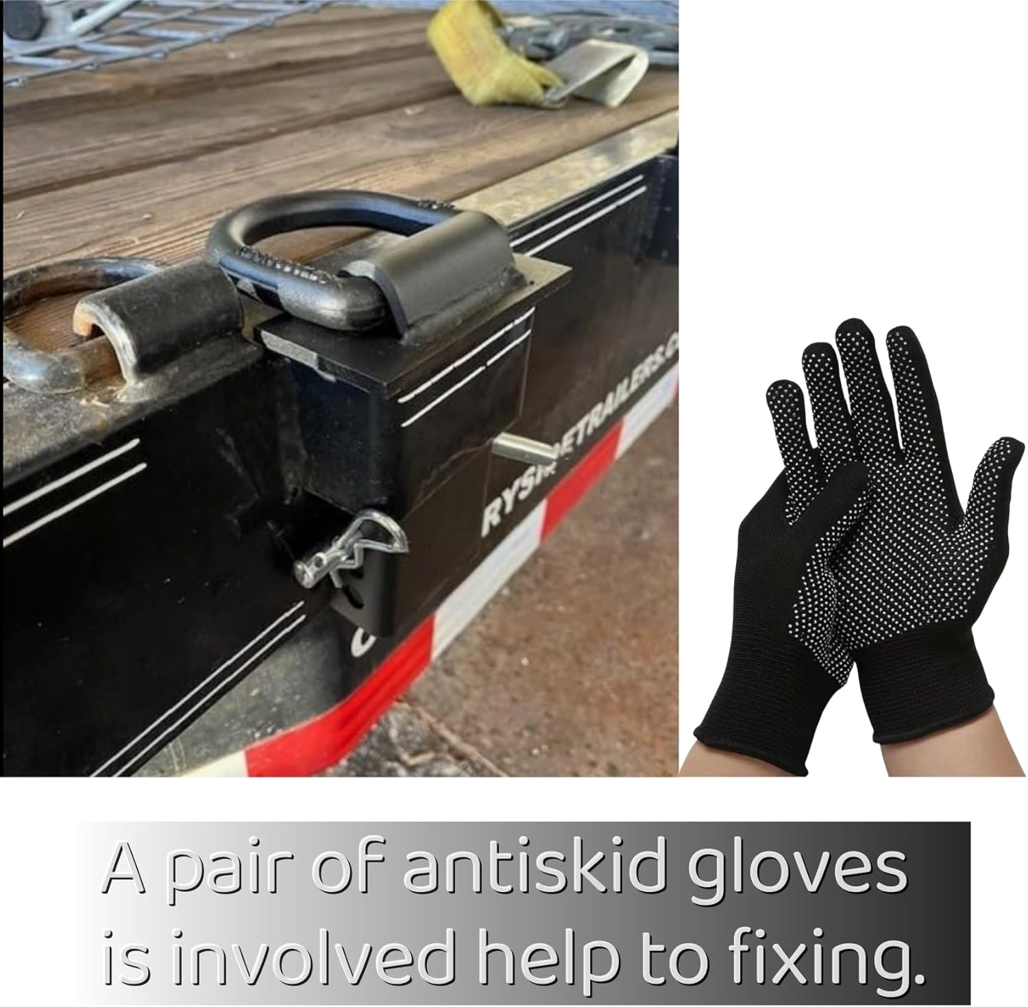 12000lbs Heavy Duty Removable D Ring Stake Pocket tie Down for Utility Trailers and Flatbeds Equipped with Stake Pockets Stake Pocket D-Rings - Image 5