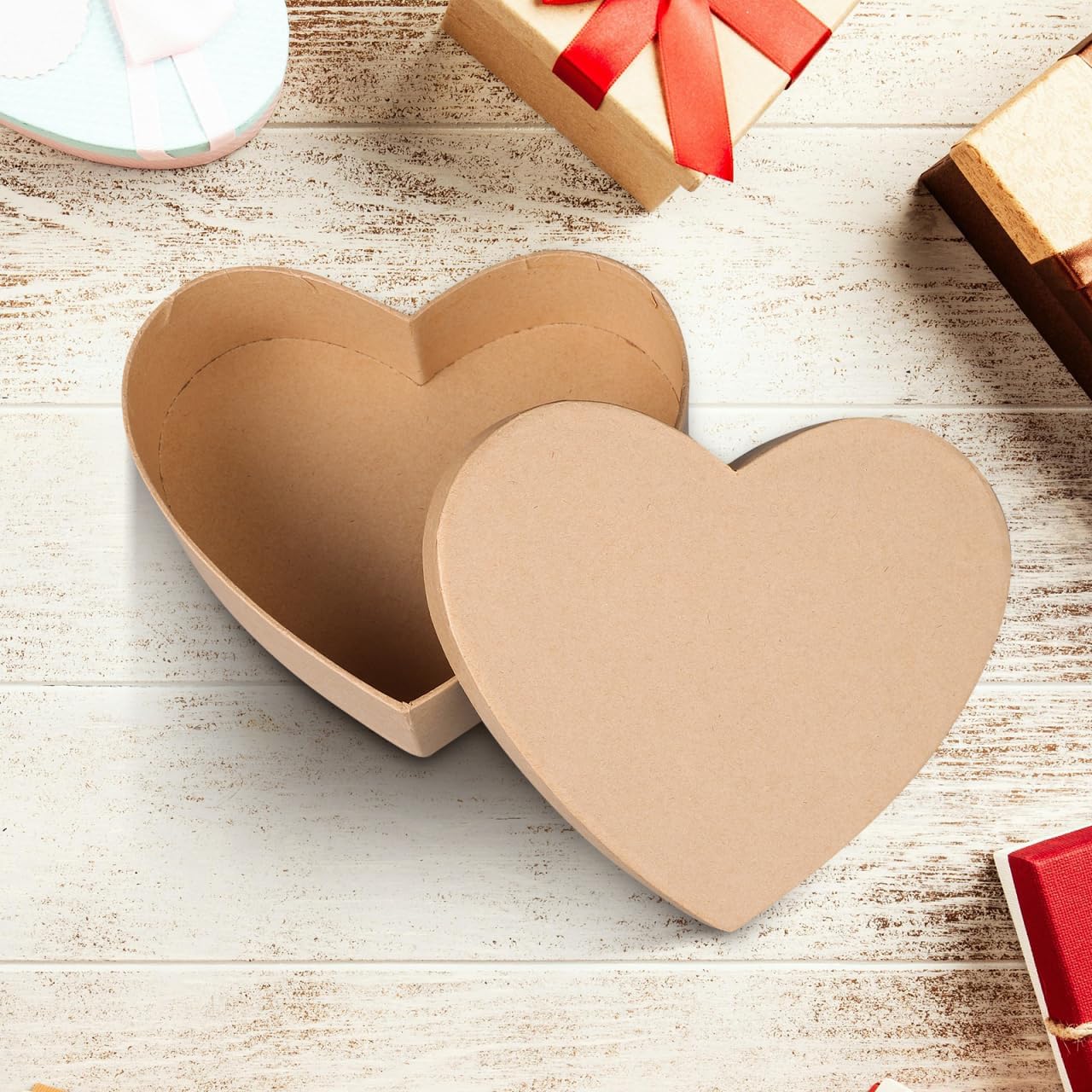 Zerodeko Heart Shaped Box, Box, Heart Shaped Jewelry Storage with Lid for Holiday Decoration Packaging - Image 6
